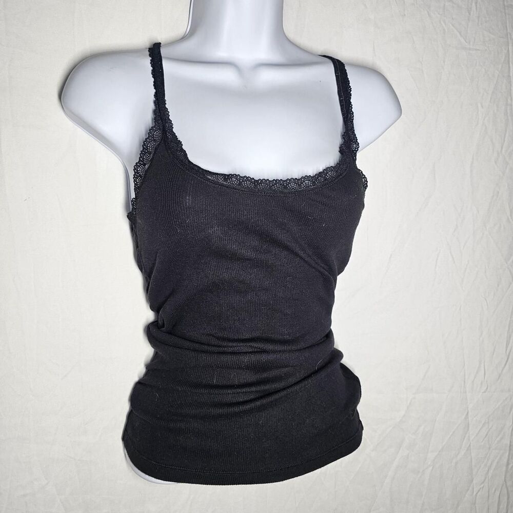 black lace back racerback american eagle tank top